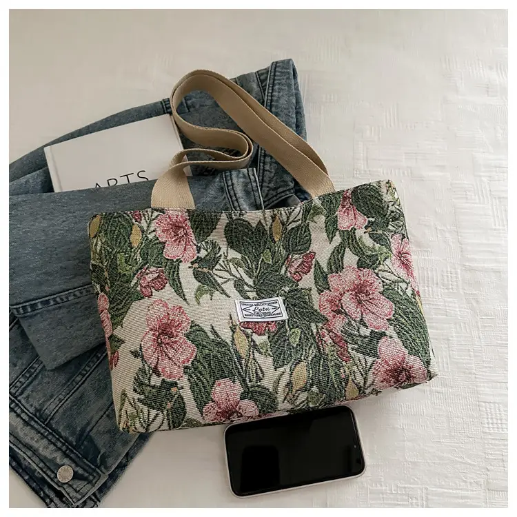 Women Floral Embroidered Commuter Tote Bag 2026 — feature 10