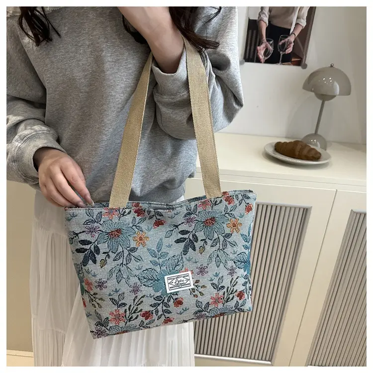 Women Floral Embroidered Commuter Tote Bag 2026 — feature 14