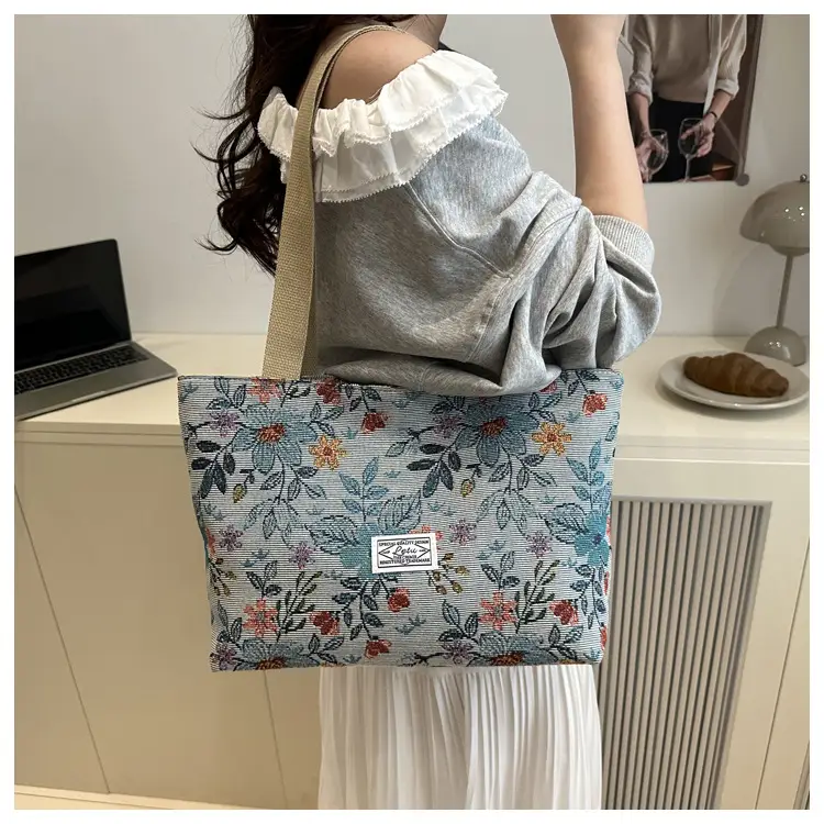 Women Floral Embroidered Commuter Tote Bag 2026 — feature 16