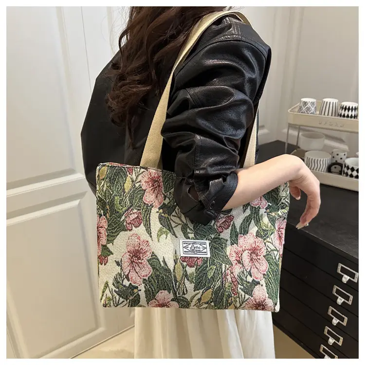 Women Floral Embroidered Commuter Tote Bag 2026 — feature 33