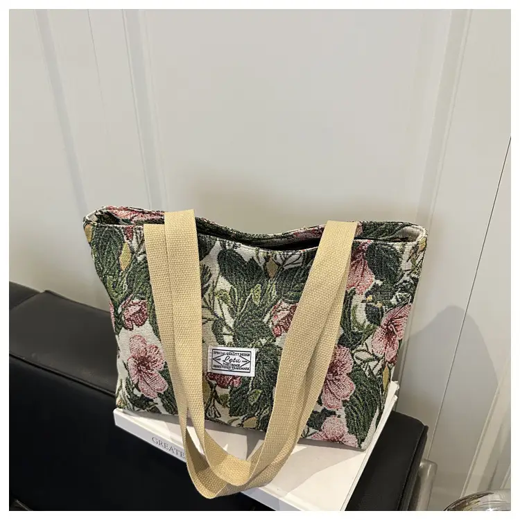 Women Floral Embroidered Commuter Tote Bag 2026 — feature 37