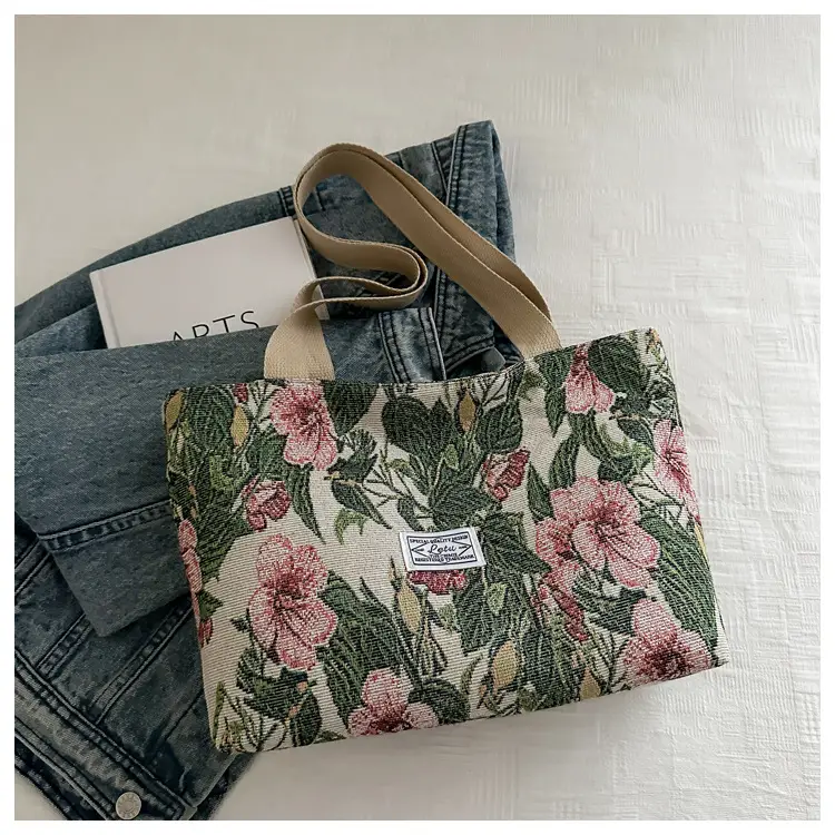 Women Floral Embroidered Commuter Tote Bag 2026 — feature 9