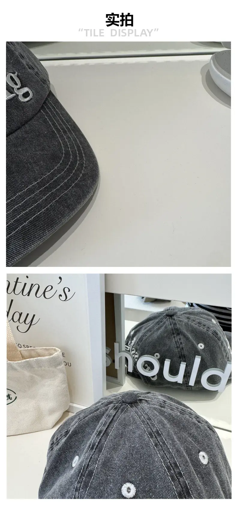 Green Washed Baseball Cap Dressing Green Black — feature 4