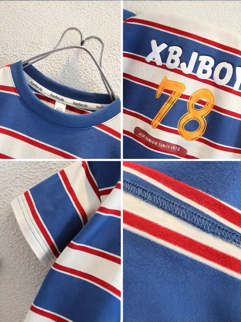 8240 Boys Striped T-Shirt 2026 New Style - Image 5