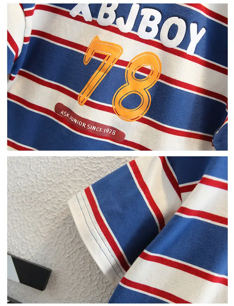 8240 Boys Striped T-Shirt 2026 New Style — feature 13