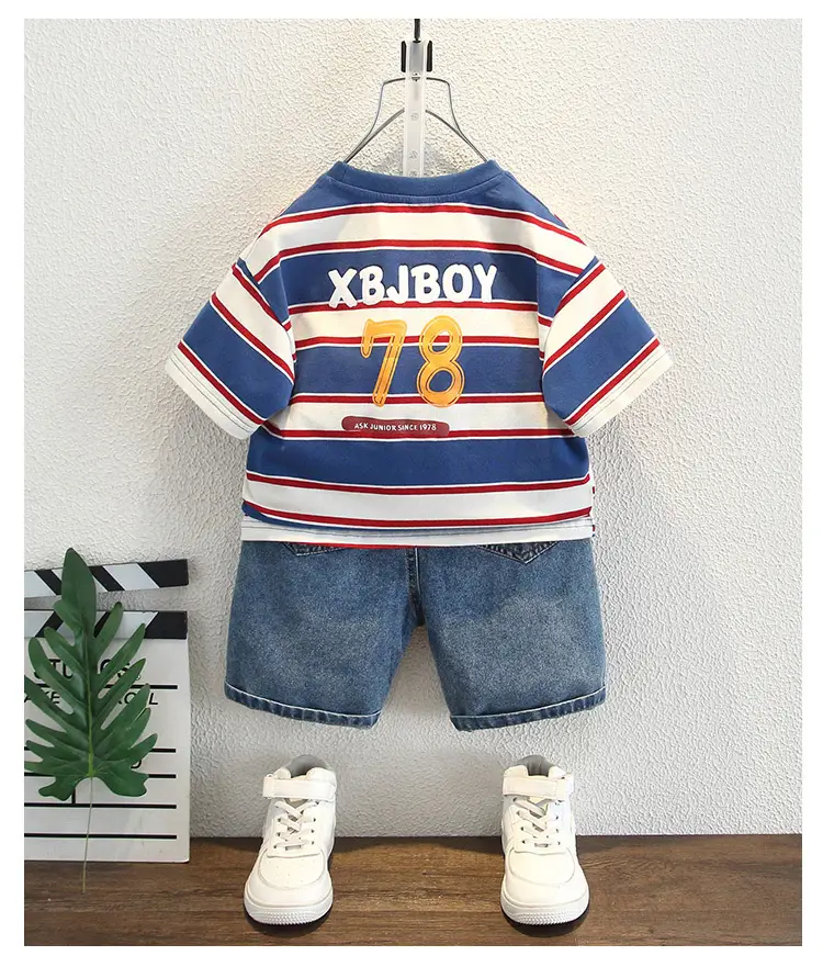8240 Boys Striped T-Shirt 2026 New Style — feature 8