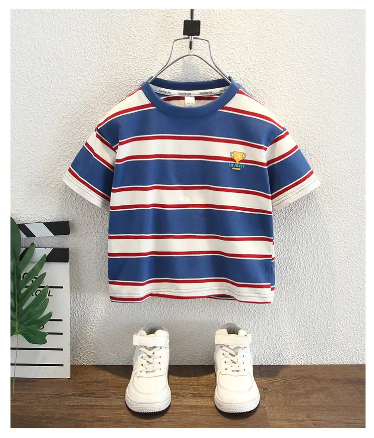8240 Boys Striped T-Shirt 2026 New Style — feature 9