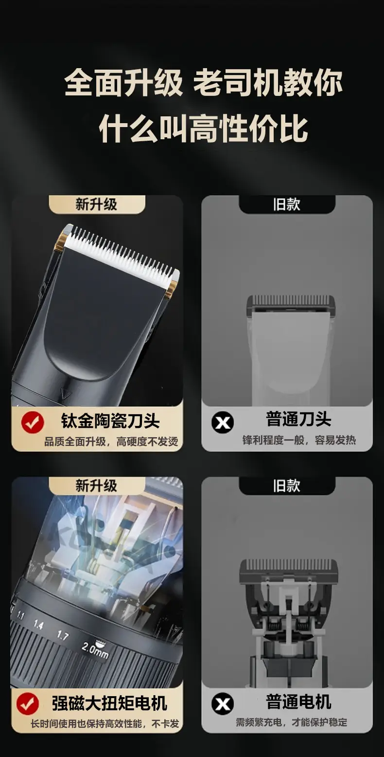 Factory Cross-Border Electric Hair Clipper Barber — feature 4
