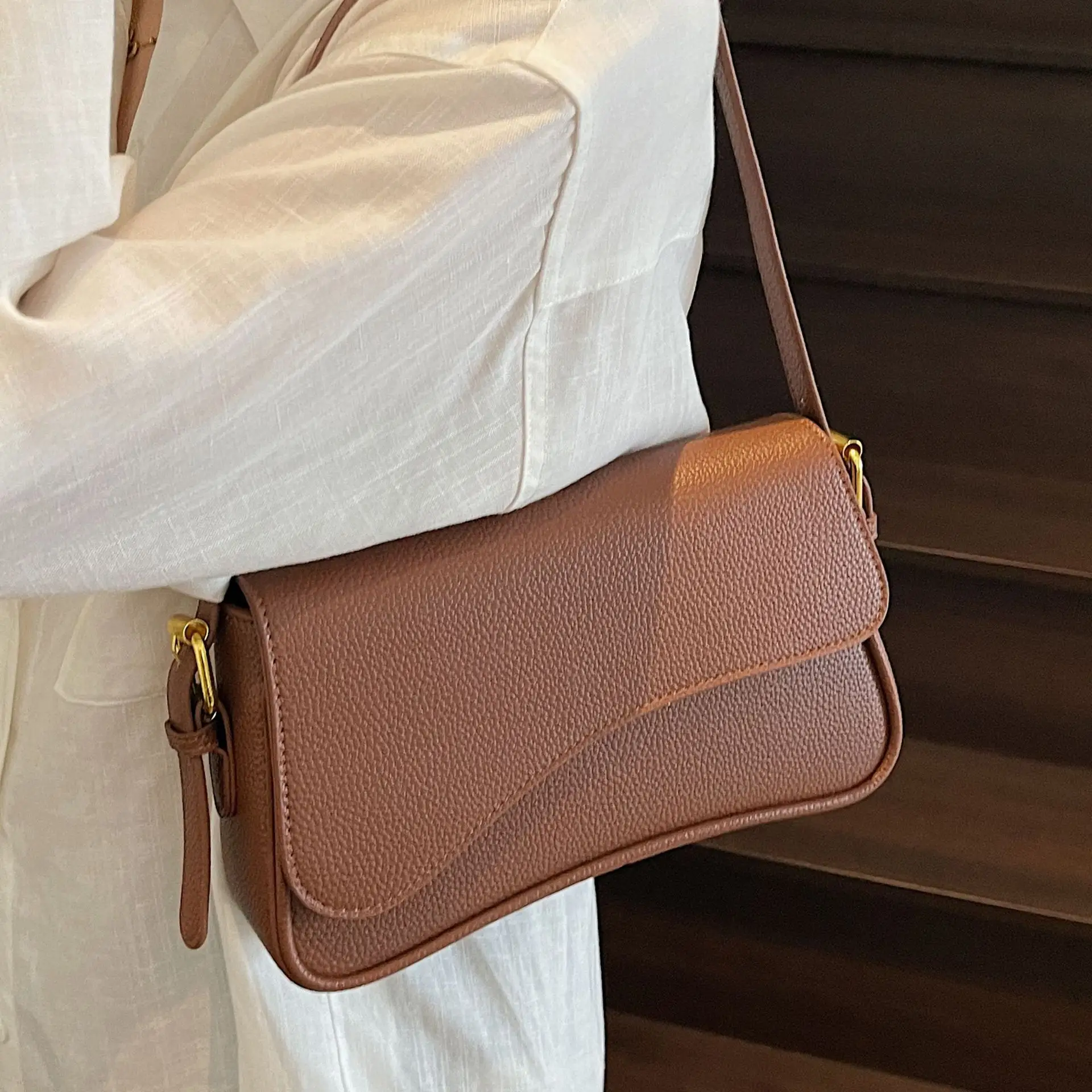 Women's White Square Crossbody Bag 2025 Summer - Image 8