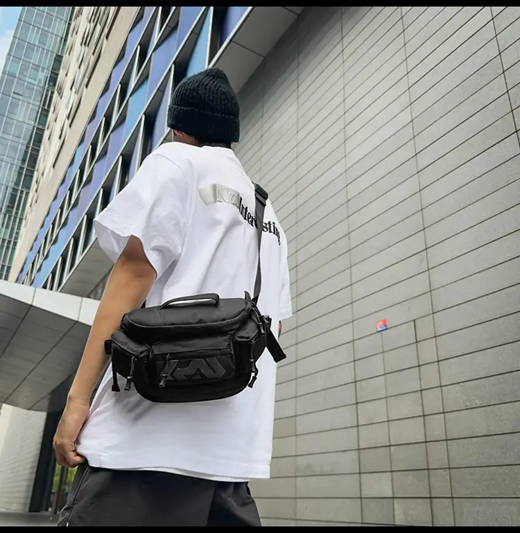 Orange Crossbody Bag for Men Motorcycle Backpack — feature 16