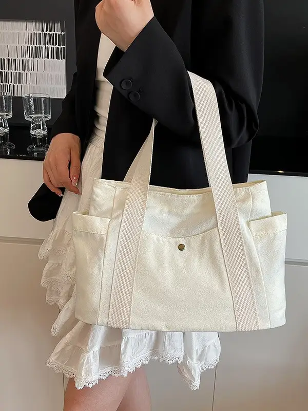 Cross-Border Canvas Shoulder Bag for Women - Image 5