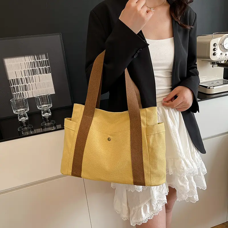 Cross-Border Canvas Shoulder Bag for Women — feature 11