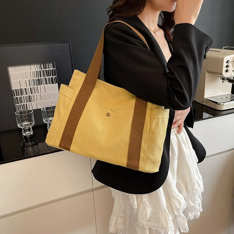 Cross-Border Canvas Shoulder Bag for Women — feature 12