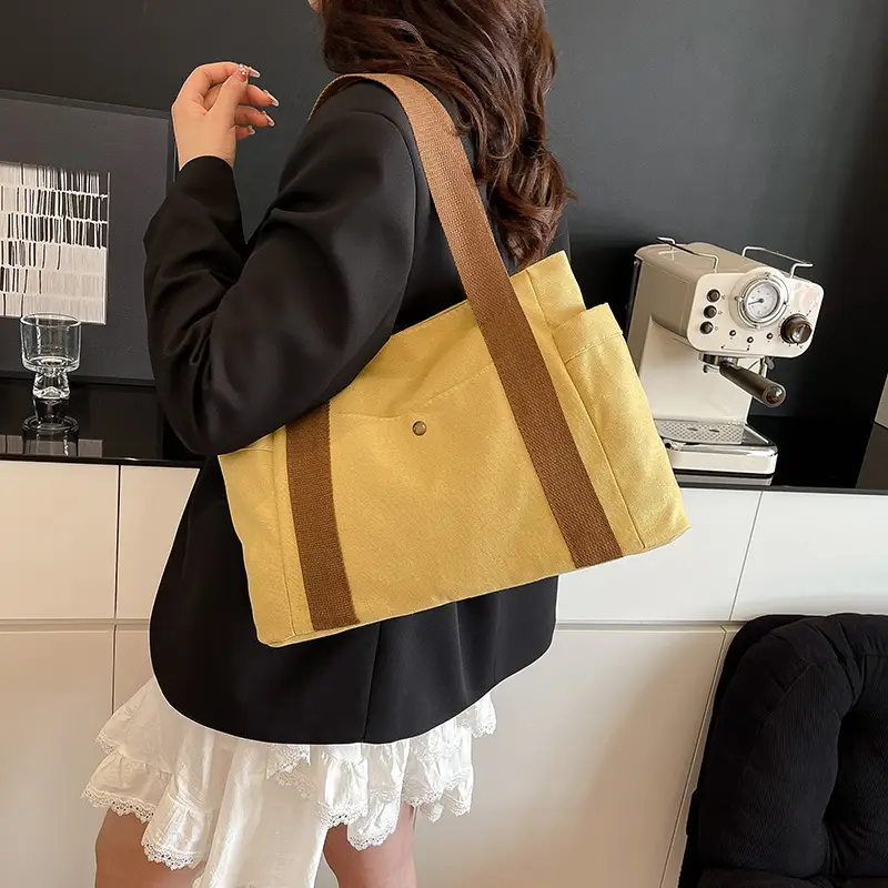 Cross-Border Canvas Shoulder Bag for Women — feature 14
