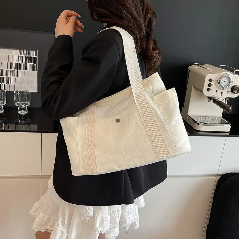 Cross-Border Canvas Shoulder Bag for Women — feature 19