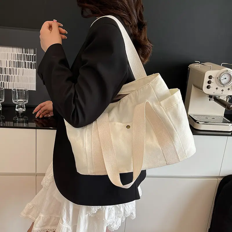 Cross-Border Canvas Shoulder Bag for Women — feature 22