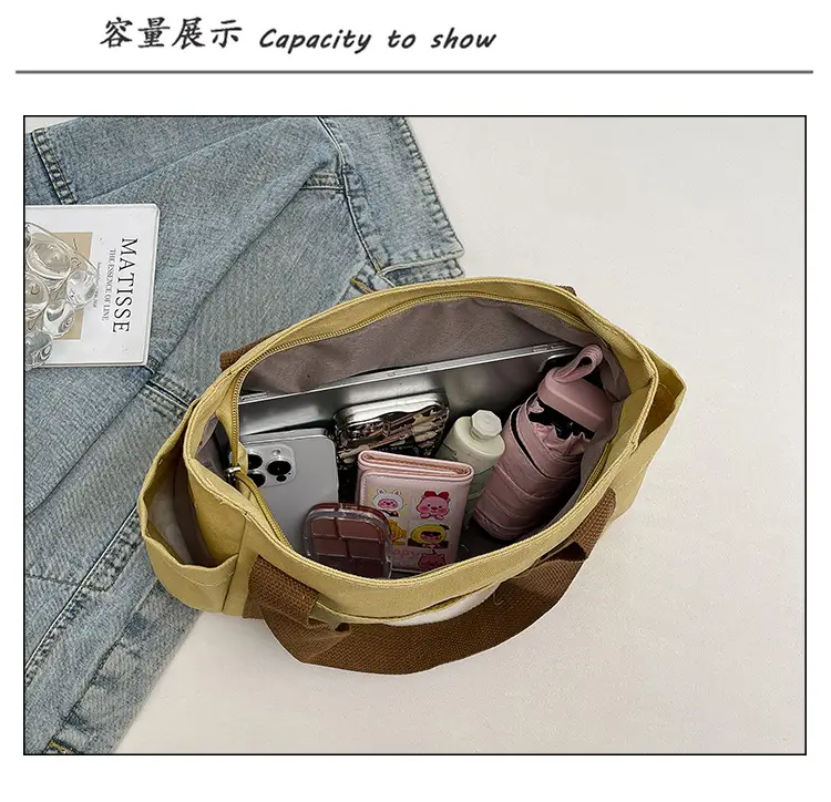 Cross-Border Canvas Shoulder Bag for Women — feature 9