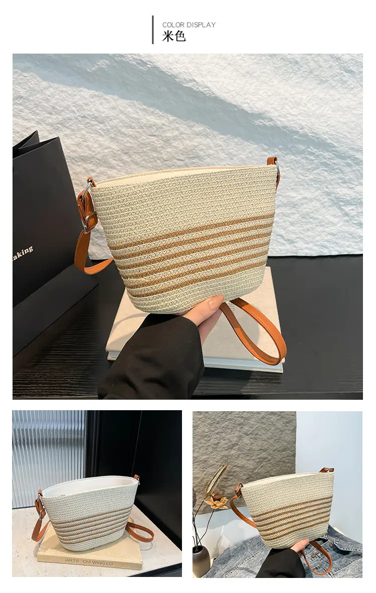 2025 Spring Straw Bag French Niche Woven Bag — feature 11