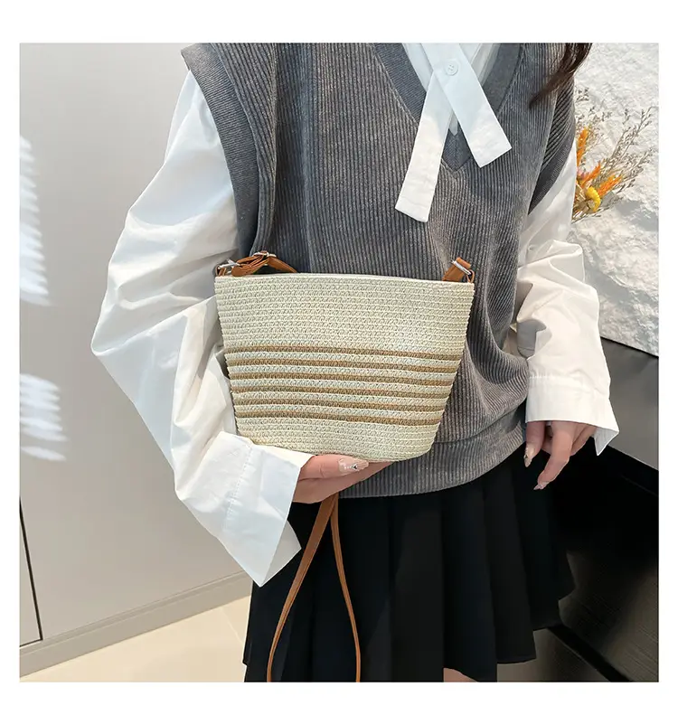 2025 Spring Straw Bag French Niche Woven Bag — feature 13