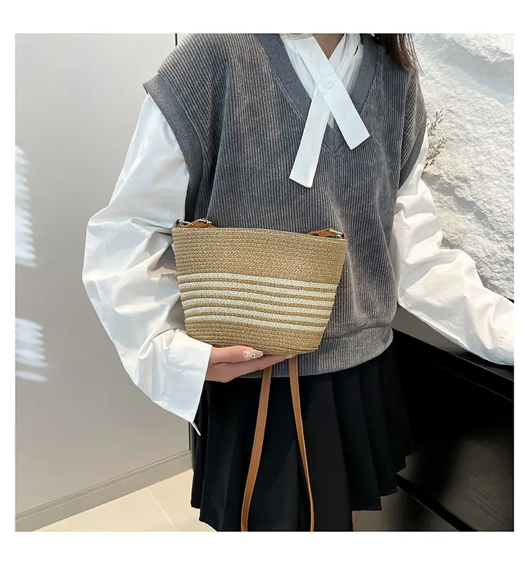 2025 Spring Straw Bag French Niche Woven Bag — feature 17