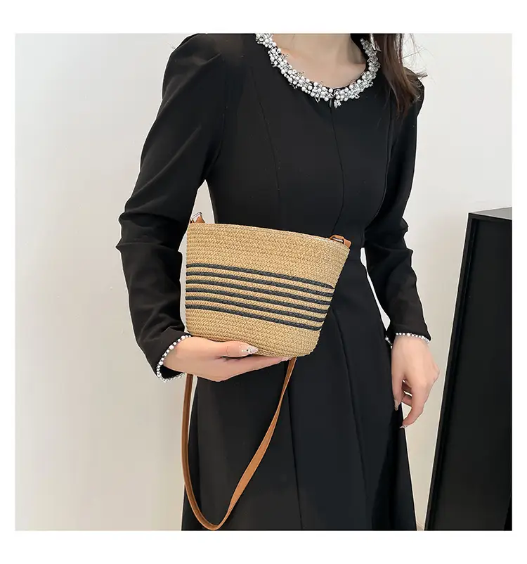 2025 Spring Straw Bag French Niche Woven Bag — feature 21