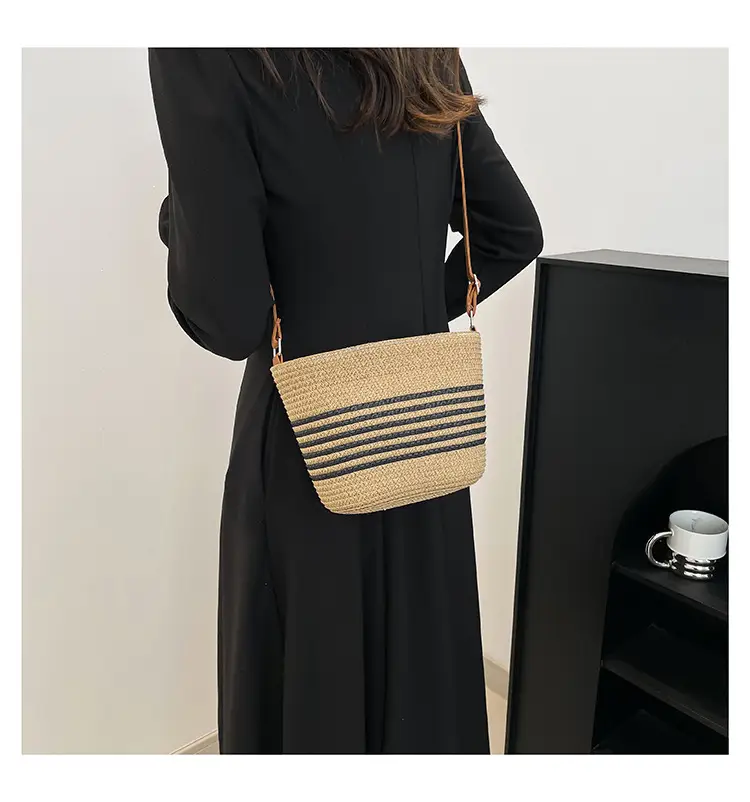 2025 Spring Straw Bag French Niche Woven Bag — feature 22