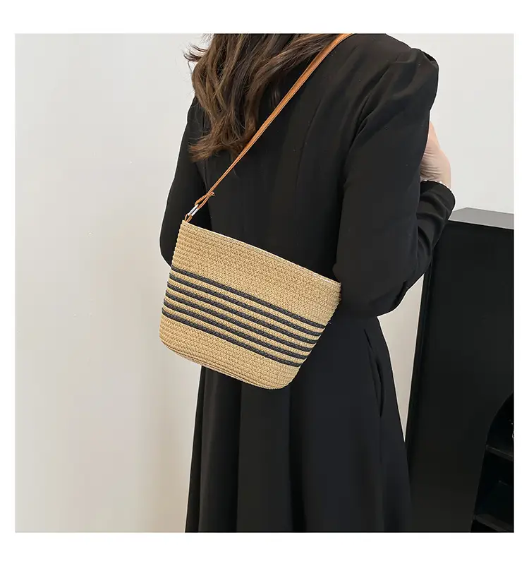 2025 Spring Straw Bag French Niche Woven Bag — feature 24