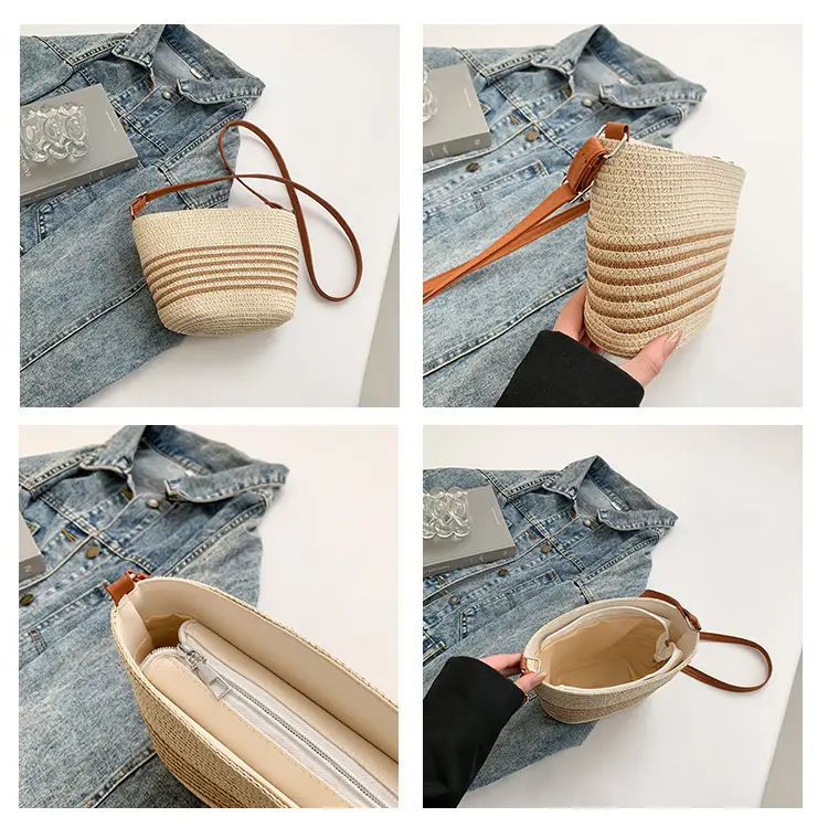 2025 Spring Straw Bag French Niche Woven Bag — feature 9