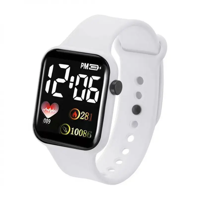 White LED Smart Couple Watch 288 BPM - Image 4