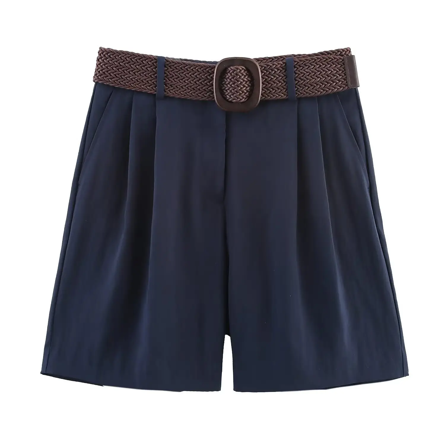 Women's Bermuda Shorts with Belt 2025 Summer - Image 11