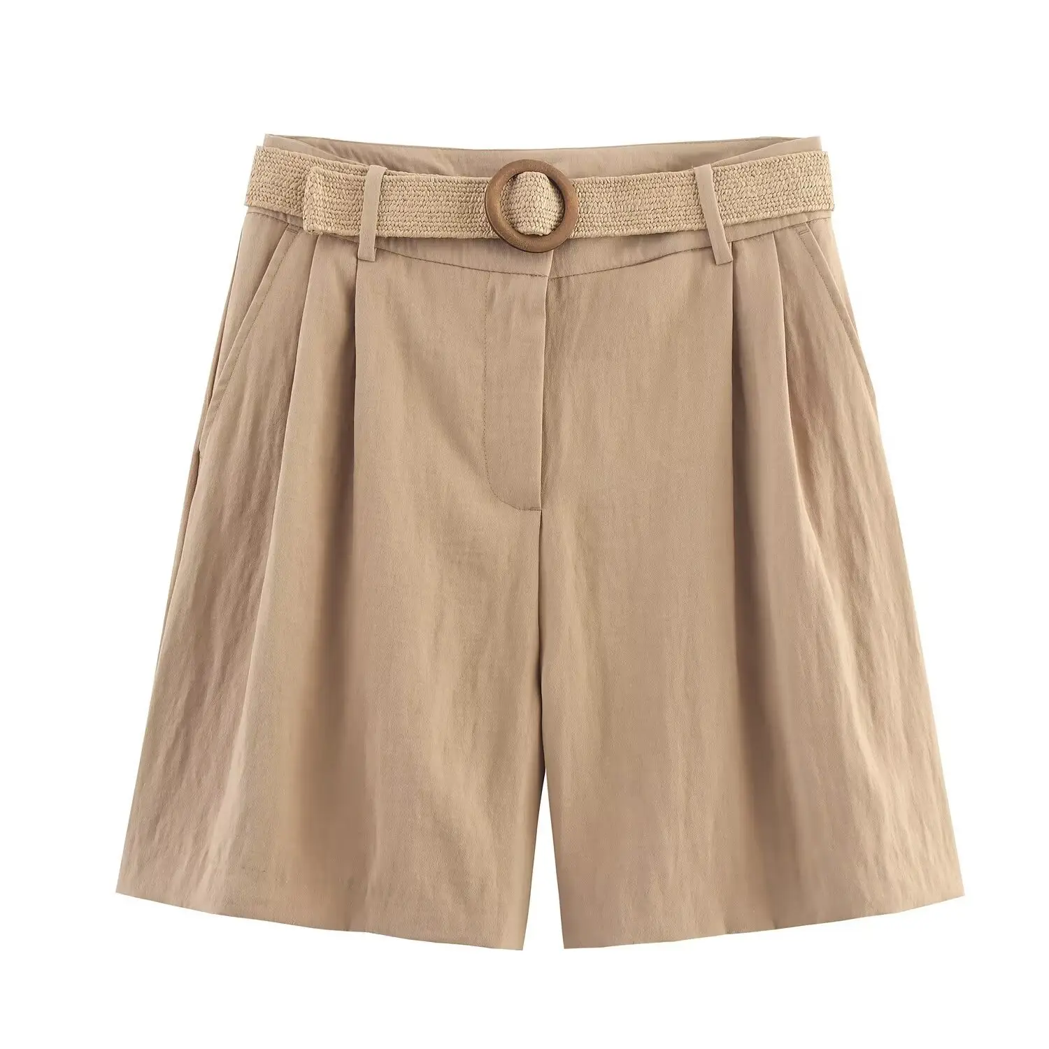 Women's Bermuda Shorts with Belt 2025 Summer - Image 7