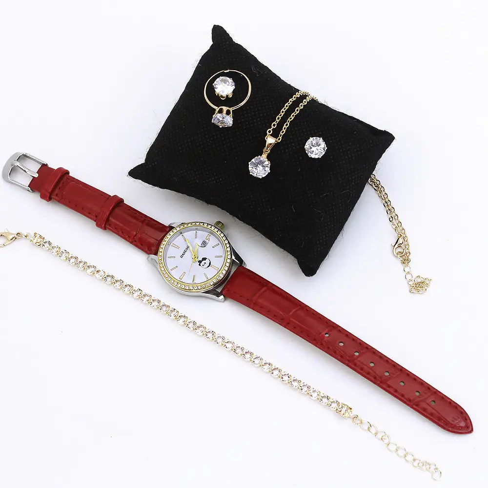 High-Looking Women's Quartz Watch Set in Red Gift Box - Image 10