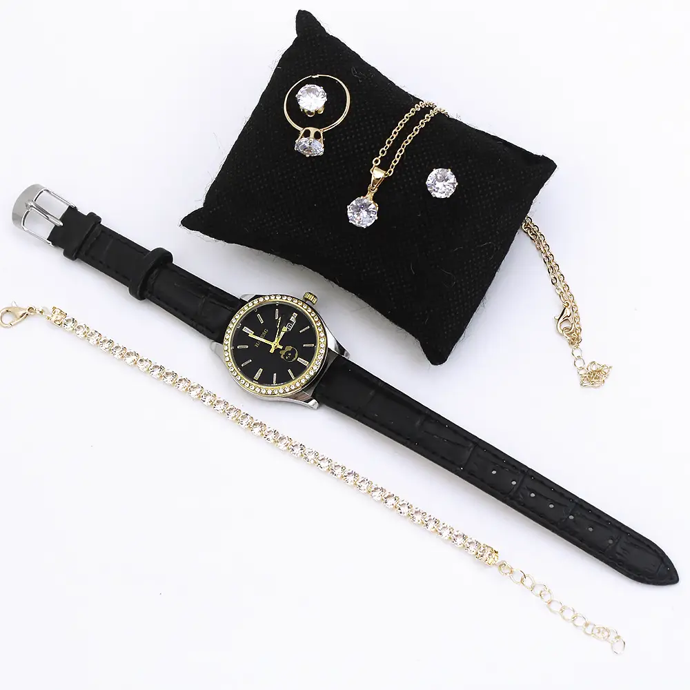 High-Looking Women's Quartz Watch Set in Red Gift Box — feature 18