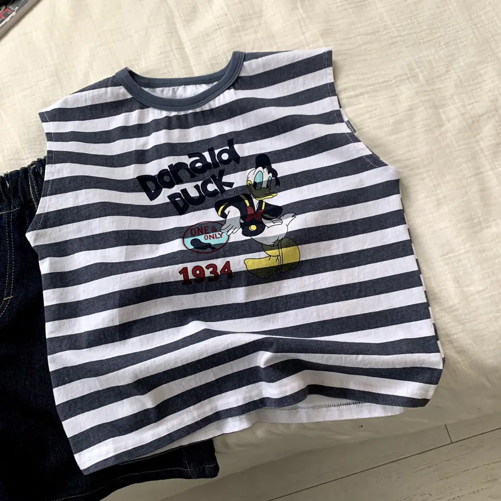 Striped Cartoon Vest for Boys 2025 Summer - Image 4