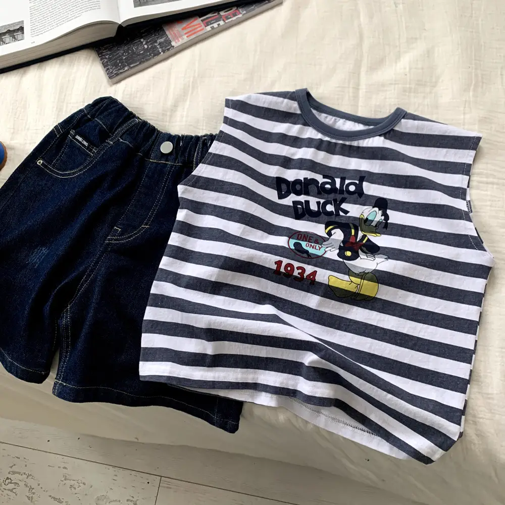 Striped Cartoon Vest for Boys 2025 Summer — feature 6