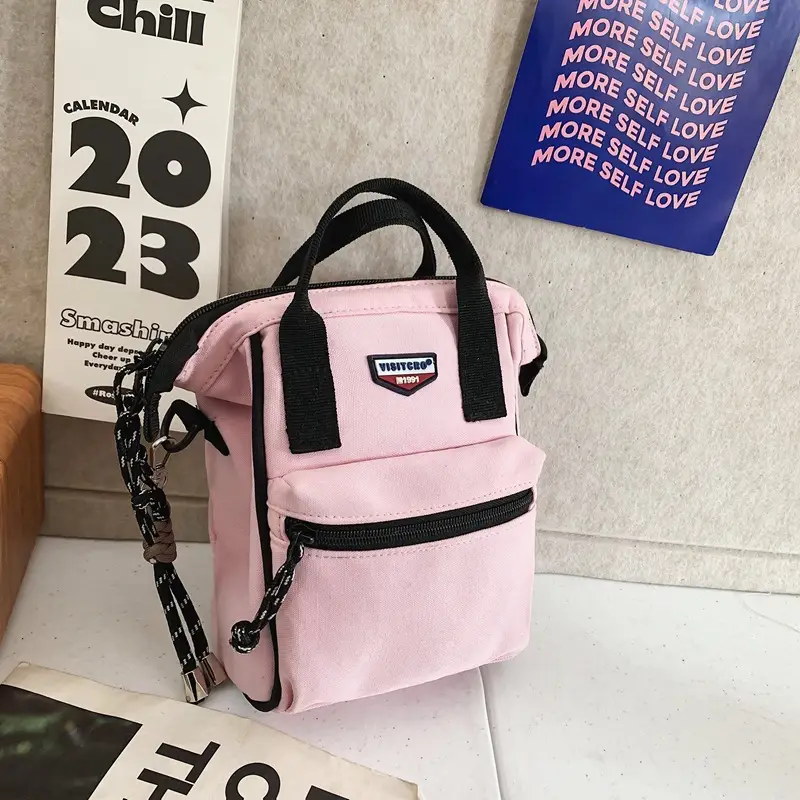 Fashionable Textured Shoulder Bag for Men Women Travel Mobile Baby Bag