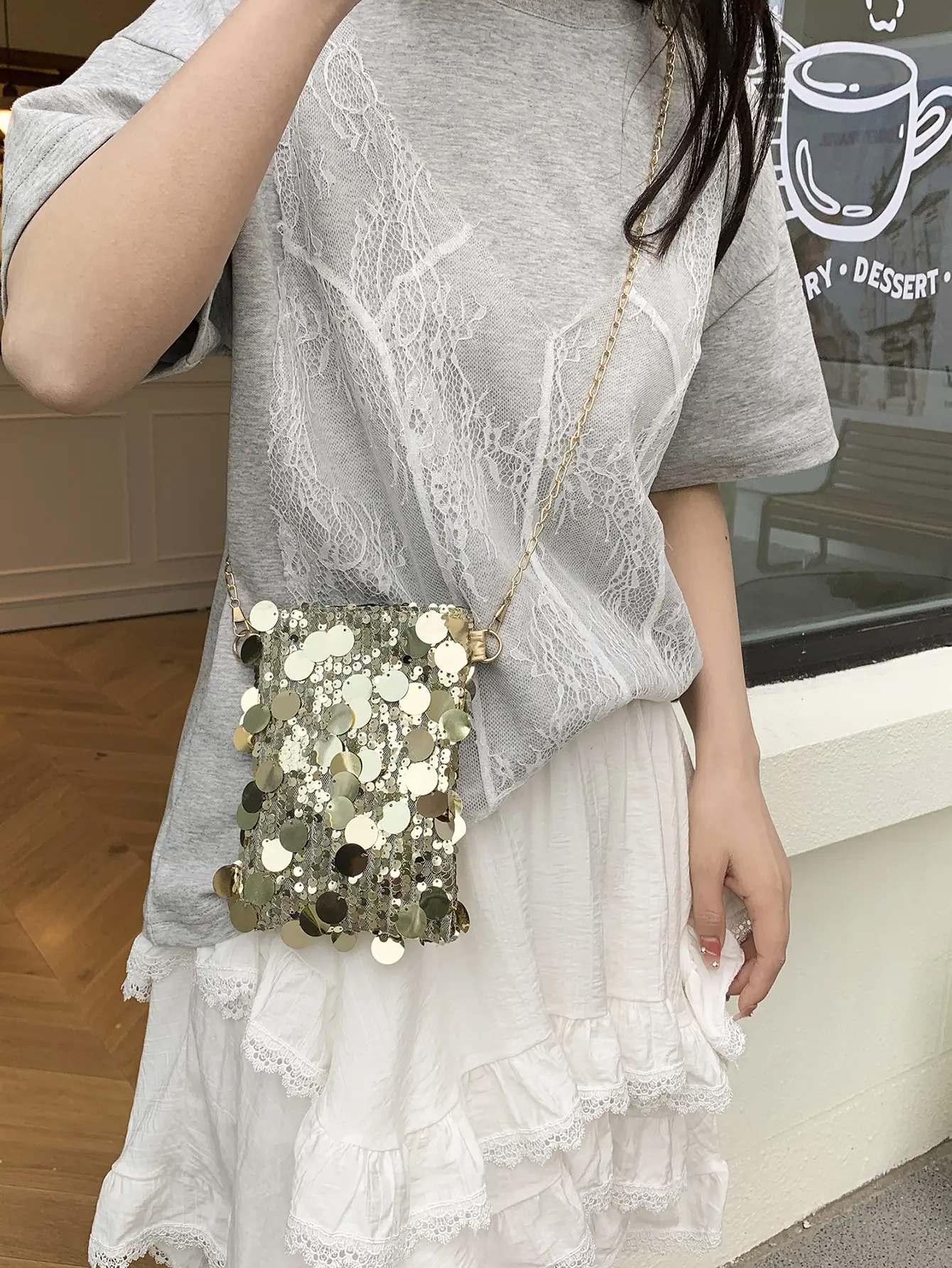 Trendy Sequin Phone Crossbody Bag Women 2026 - Image 5