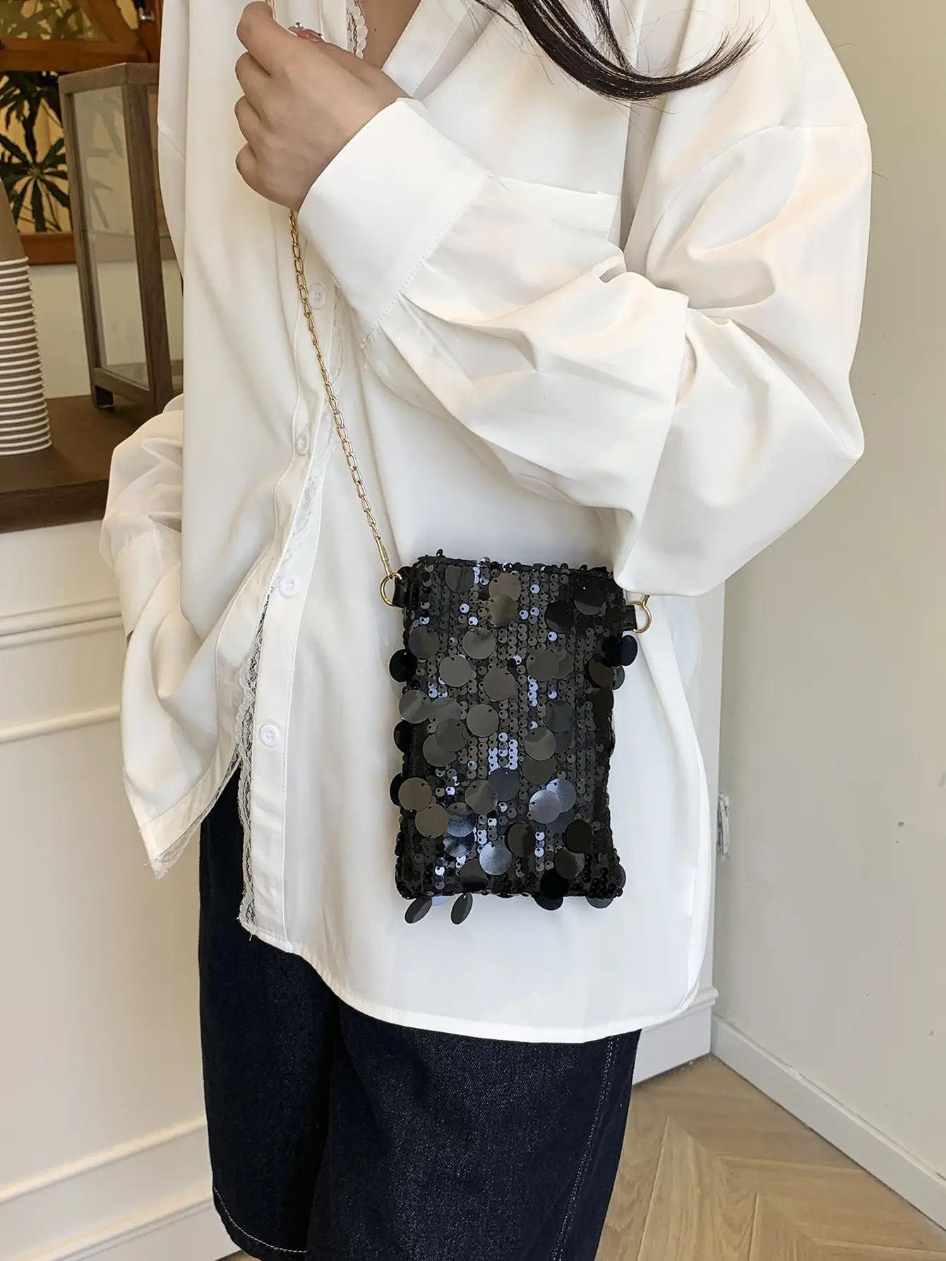 Trendy Sequin Phone Crossbody Bag Women 2026 - Image 7