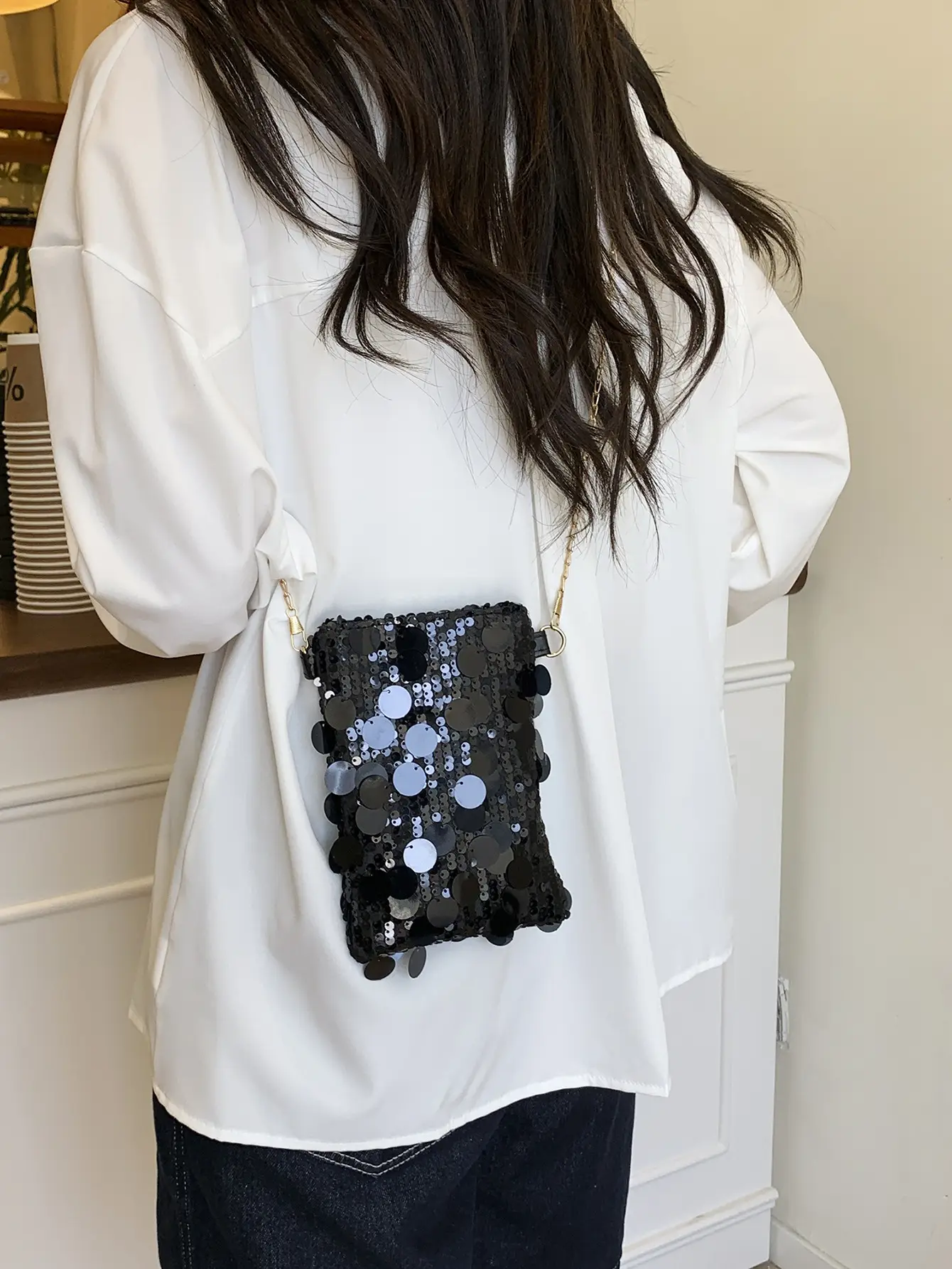 Trendy Sequin Phone Crossbody Bag Women 2026 - Image 8