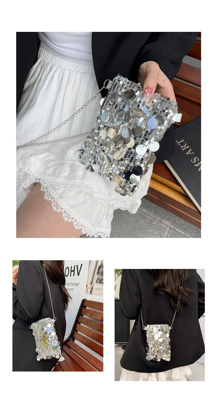 Trendy Sequin Phone Crossbody Bag Women 2026 — feature 8