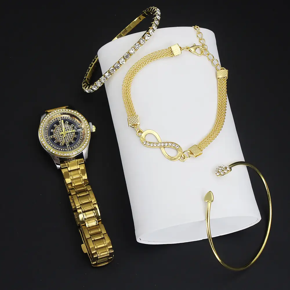 Women's Quartz Watch Set with Bracelet & Earrings — feature 14