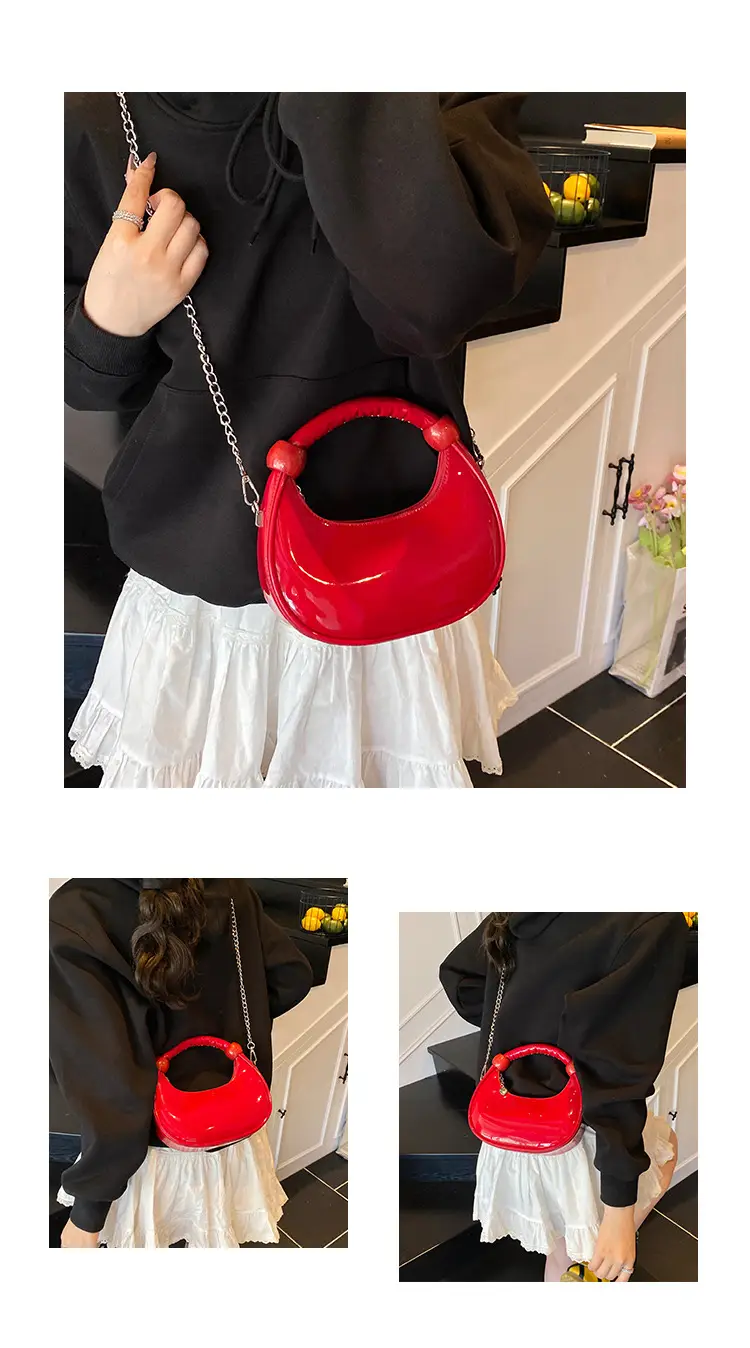 Red High-End Women's Shoulder Crossbody Bag — feature 7