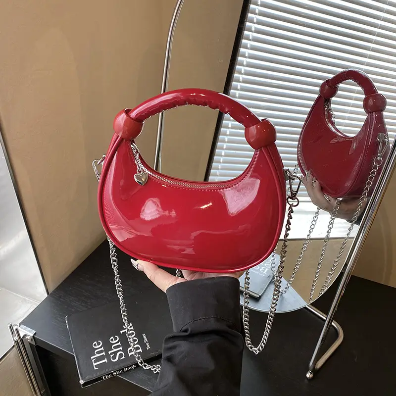 Red High-End Women's Shoulder Crossbody Bag - Image 3