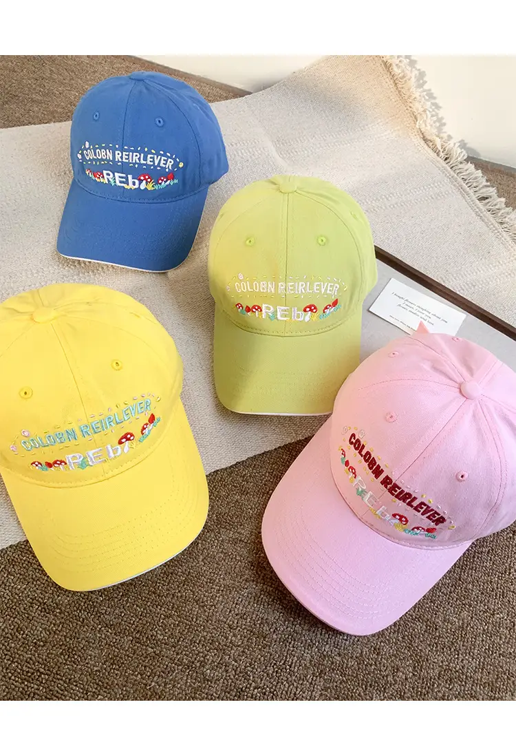 Korean Style Floral Embroidered Baseball Cap for Women — feature 10