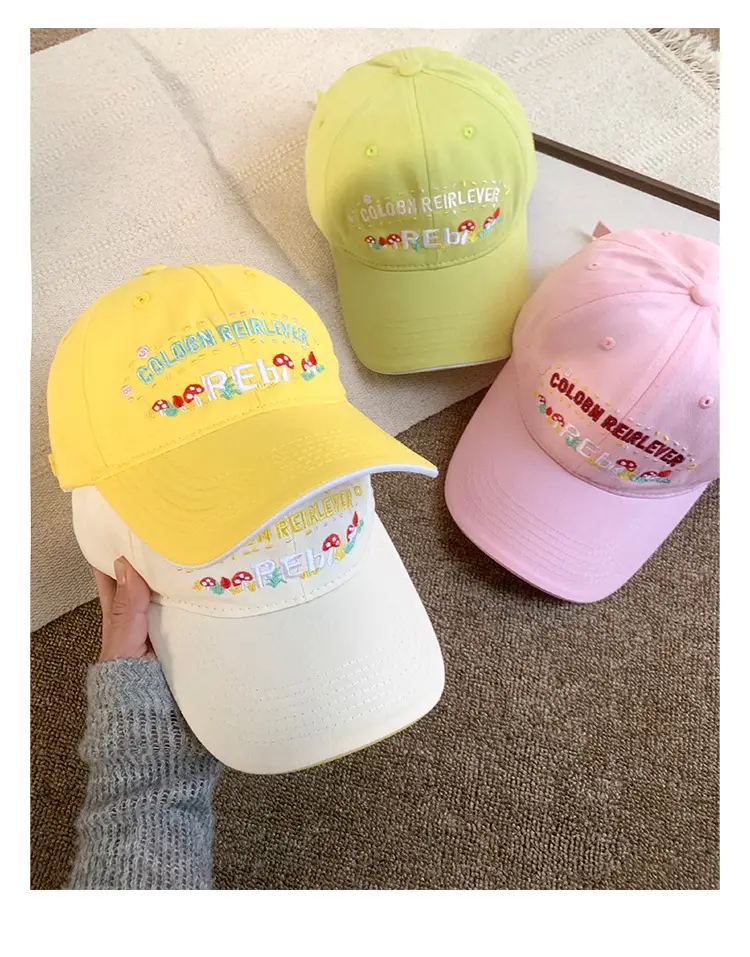 Korean Style Floral Embroidered Baseball Cap for Women — feature 11