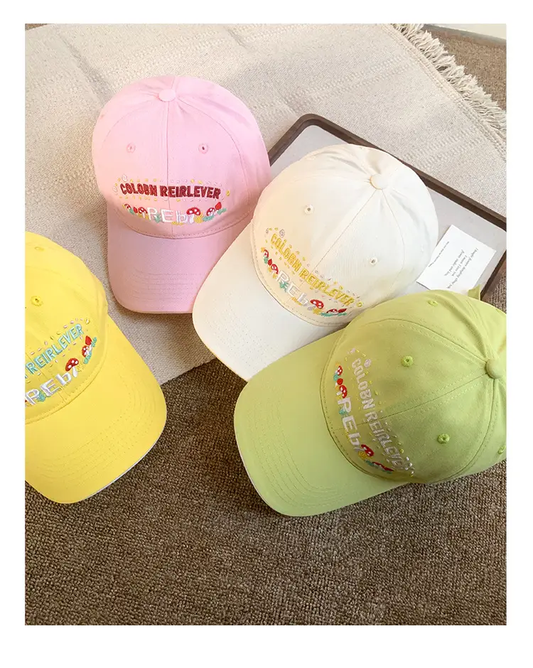 Korean Style Floral Embroidered Baseball Cap for Women — feature 8