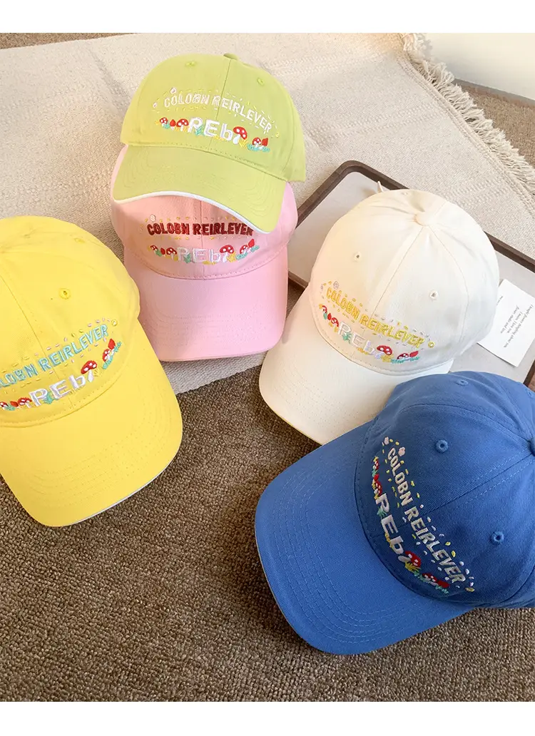 Korean Style Floral Embroidered Baseball Cap for Women — feature 9