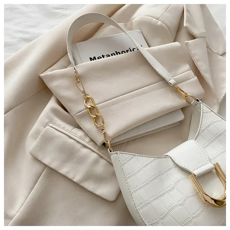 Pink Textured Shoulder Bag for Women — feature 12