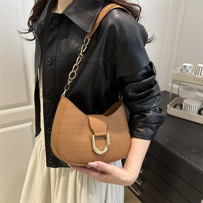Pink Textured Shoulder Bag for Women — feature 27