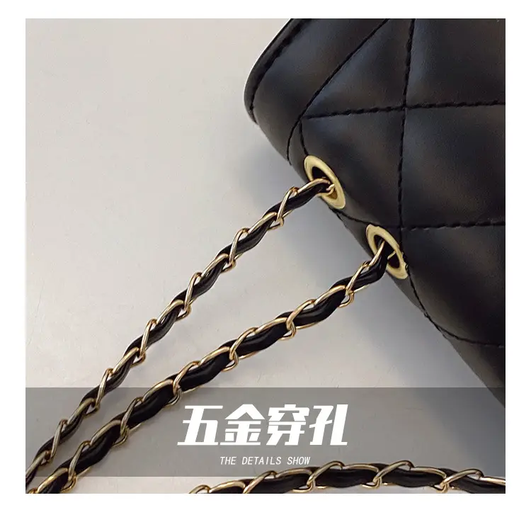 White Quilted Chain Crossbody Bag for Women — feature 5